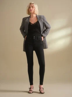 Next Délavage noir - Jean skinny coupe slim à effet rehausseur Sale