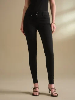 Next Délavage noir - Jean skinny coupe slim à effet rehausseur Sale