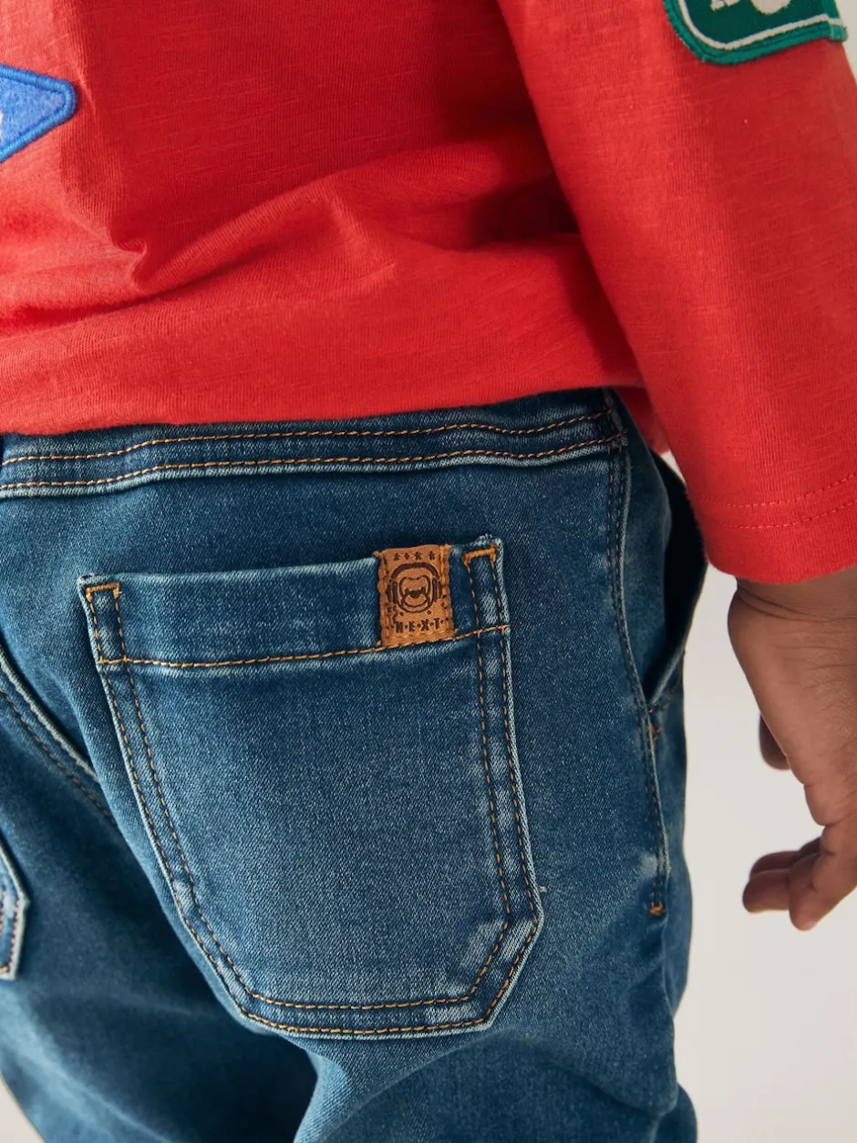Next Délavage vintage - Jeans Pull-On Super Doux Avec Extensible (3mths-7yrs) Clearance