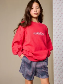 Next détail brodé Rouge - Sweat-shirt (3-16yrs)