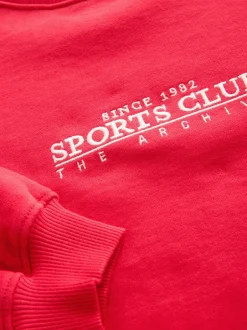 Next détail brodé Rouge - Sweat-shirt (3-16yrs)