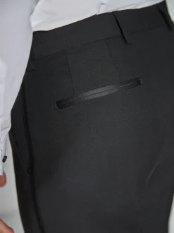 Next Détail du ruban - - Pantalon de costume de smoking Ajustement régulier Best