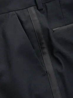 Next Détail du ruban - - Pantalon de costume de smoking Ajustement régulier Best