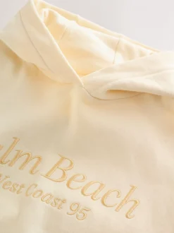 Next - Sweat à capuche (3-16 ans) Détail jaune brodé Online