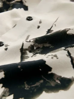 Next - Chemise imprimée Manches courtes (3-16ans) Ecru Floral Hot