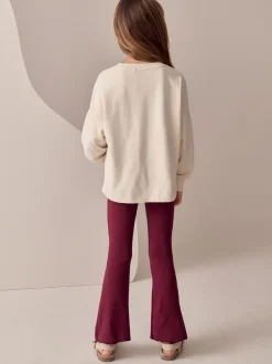 Next Ecru Floral - Haut à manches longues à sequins (3-16ans) Sale