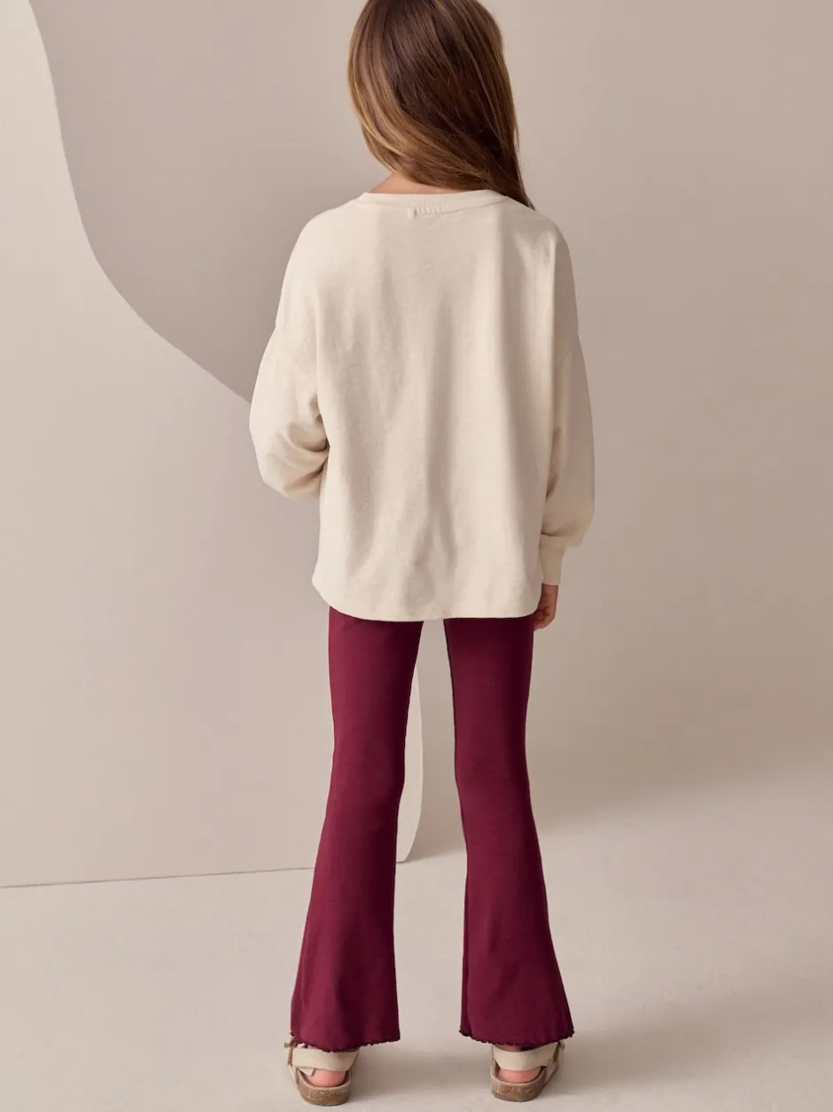 Next Ecru Floral - Haut à manches longues à sequins (3-16ans) Sale