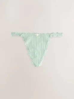 Next Ecru/Rose - Lot de 3 culottes sans coutures en pointelle