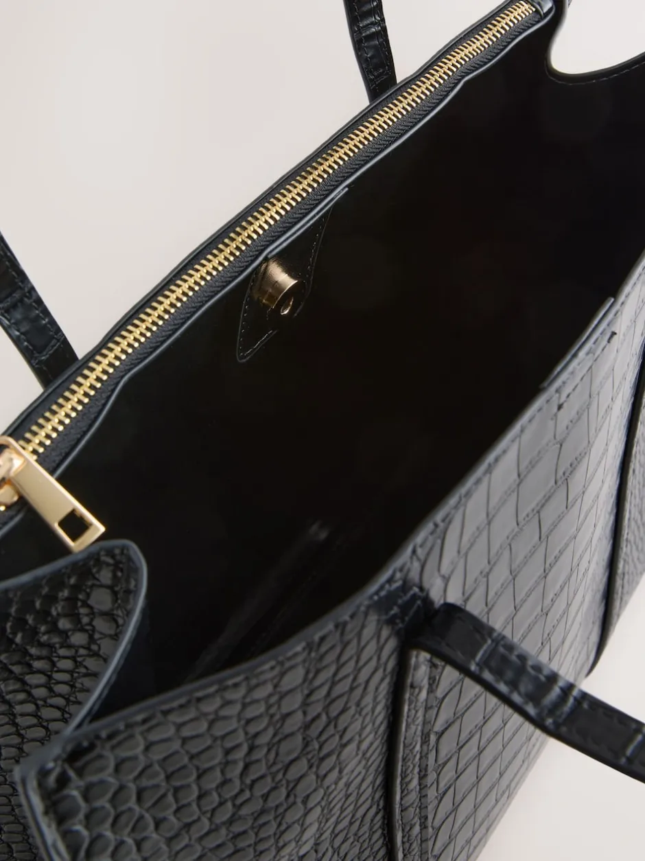Next Effet Croc noir - Fourre-tout structuré New