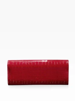 Lipsy - Pochette Effet Croc rouge Discount