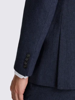 MOSS encre - Veste de costume habillée à chevrons