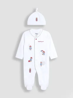 Jojo Maman Bébé Ensemble bonnet et combinaison Paddington brodé Outlet