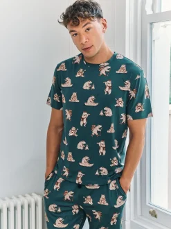 Chelsea Peers Ensemble de Pyjamas long imprimé ours Wilderness Clearance