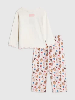 River Island Ensemble haut et bas de pyjama Beary Cute à manches longues Best