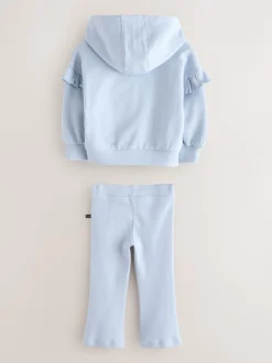 smALLSAINTS Ensemble jeune Lover Sweat à capuche à volants et leggings évasés côtelés New