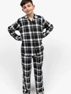 Cyberjammies Ensemble pyjama Minijammies à manches longues carreaux 100% coton New