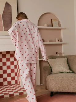 Bath & Body Works Ensemble pyjama en coton boutonné All Over Lips Discount