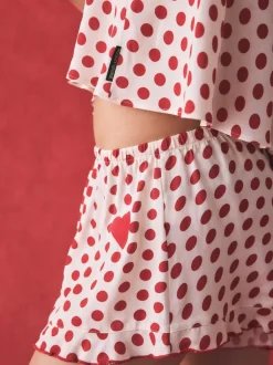 Rockett St George Ensemble pyjamas avec shorts cami cœur Best