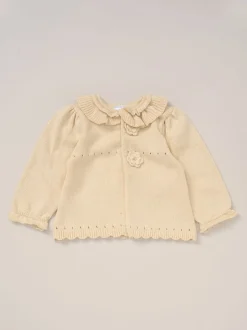 Rock-A-Bye Baby Boutique Ensemble cardigan et legging blanc en maille bébé New