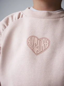 smALLSAINTS Ensemble Sweat-shirt Lover Jambe large Joggings Outlet