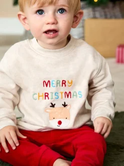 Jojo Maman Bébé Ensemble Sweat-shirt et Leggings de Noël New