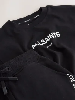 smALLSAINTS Ensemble t-shirt et short en molleton avec bande à logo Sale