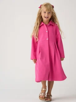 Miss Ensemble veste et robe jacquard rose avec nœud Sale