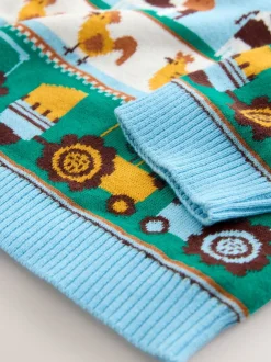 Next - Personnage Pull Col rond en maille (3mois-7ans) Fair Isle multi-motifs Discount