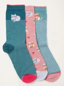 Fat Face FatFace 3 paires de chaussettes New