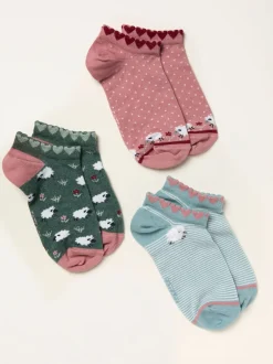 Fat Face FatFace 3 paires de chaussettes de sport New