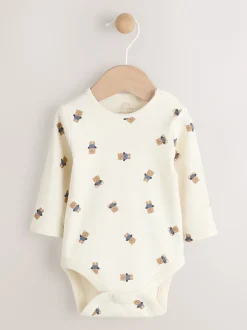 Next - Ensemble salopette et body en velours côtelé (0mois-2ans) Fauve à motif ours marron