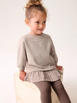 Next Fauve neutre - Ensemble Top et Leggings à manches longues (3mths-7yrs) Online