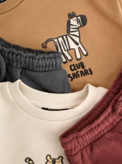 Next Fauve/écru/gris anthracite - Ensemble Sweat-shirt et Survêtement (3mois à7ans) Sale