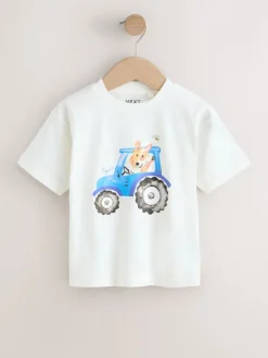 Next - Lot de 3 t-shirts graphiques à manches courtes (3mois7ans) Ferme aquarelle verte Best