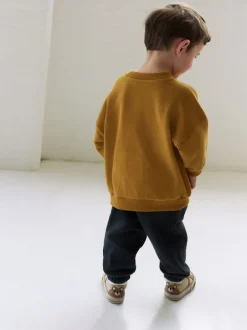 Next - Ensemble Sweat-shirt et Survêtement (3mois à7ans) Ferme ocre jaune/anthracite Sale