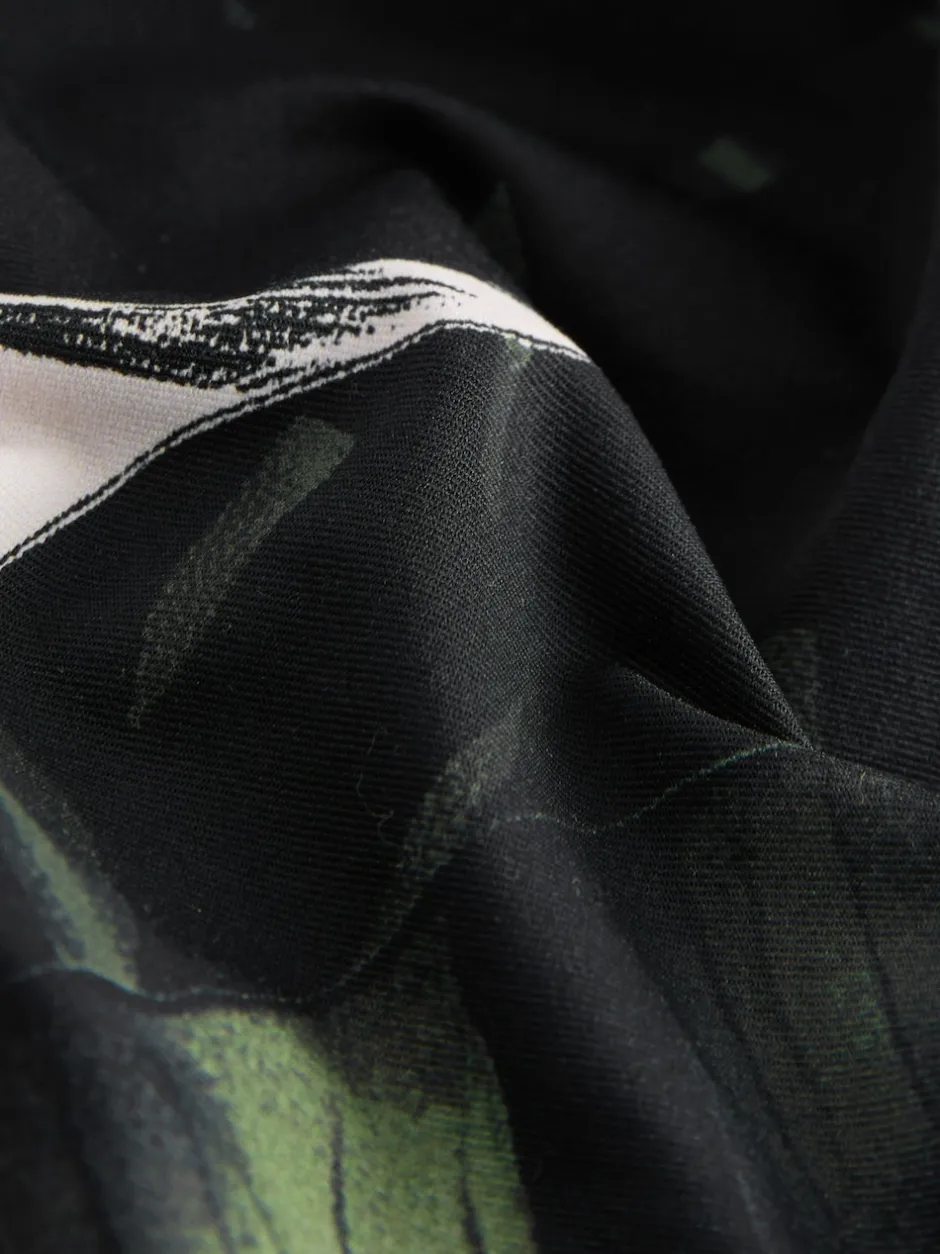 Next Feuille noire/verte - Maillot de bain Twist Scoop pour le contrôle du ventre Discount