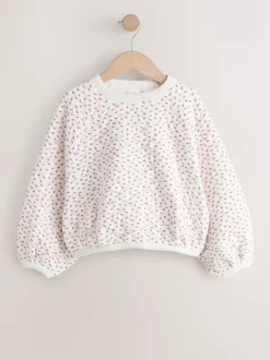 Next Fleur crème Ditsy - Sweat-shirt matelassé (3-16ans) New