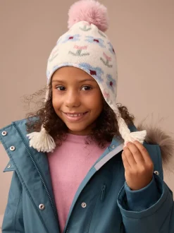 Next - Chapka Chapeaux (3mois-13ans) Fleur neutre tricotée