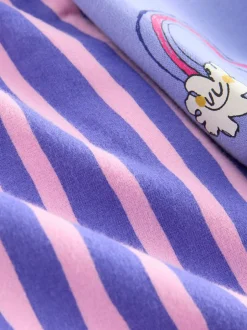 Next Fleur violette rayée - Ensemble sweat à capuche et coupe ballon Survêtement (3mois -7ans)