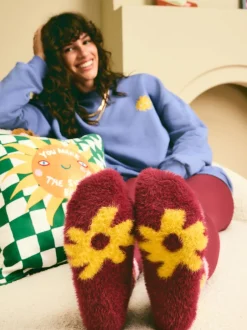 Eleanor Bowmer Fleuri - Chaussettes super douillettes Clearance