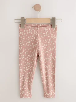 Next Fleuri - Lot de 5 leggings côtelés (3mois-7ans) Outlet