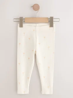 Next Fleuri - Lot de 5 leggings côtelés (3mois-7ans) Outlet