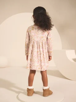 Next - Robe côtelée à manches longues (3mois-7ans) Fleuri Hot