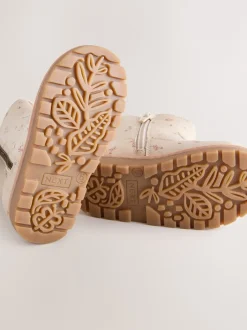 Next - Bottines Chelsea zippées à glands Fleuri neutre Discount