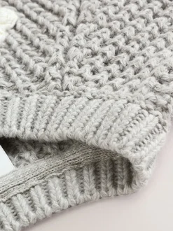 Next Fleurs grises au crochet - Cardigan tricoté pour bébé (0mths-3yrs)