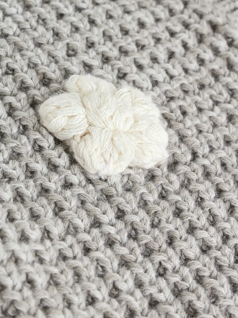 Next Fleurs grises au crochet - Cardigan tricoté pour bébé (0mths-3yrs)