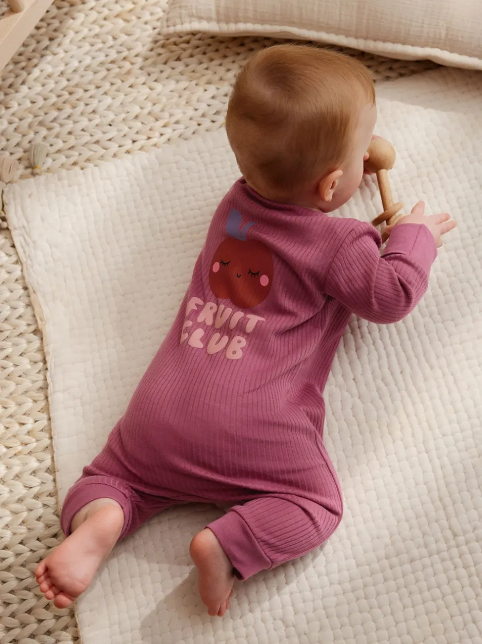 Next Fleurs multicolores - Combinaisons de nuit à fermeture éclair pour bébés 3 Pack (0mths-3yrs)