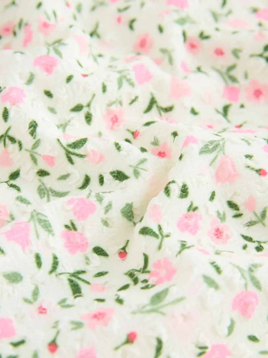 Next Floral à petites fleurs écrues Blanc - Maillot de bain froncé à bretelles (3-16ans) Sale