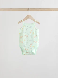Next Floral bleu - Paquet de bodys pour bébé avec gilet 5 Hot