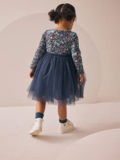 Next Floral de marine - Robe de fête en maille à manches longues (3mois-7ans) Best